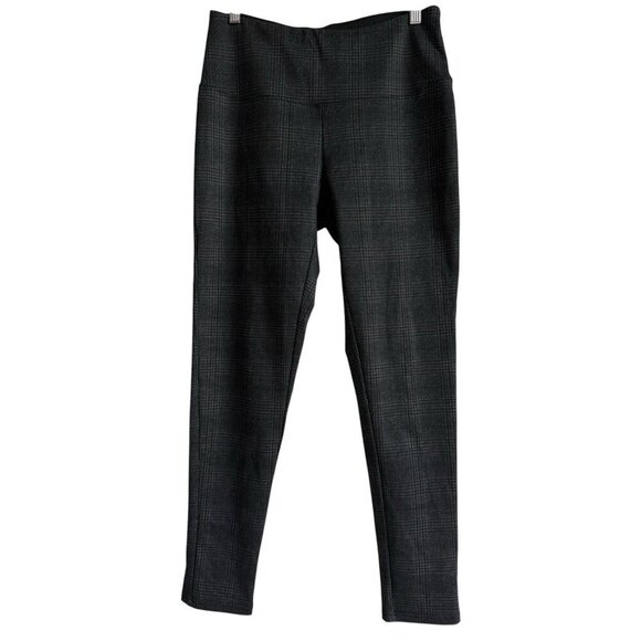 Alexander Jordan Plaid Cropped Pants Womens M Mid Rise Tummy Control Slimming - Picture 1 of 10